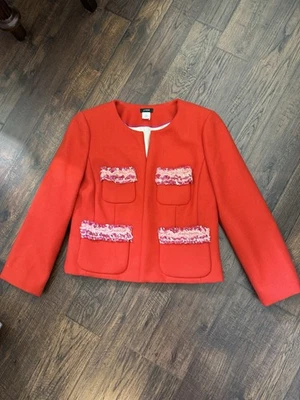 J. Chaqueta Crew Damas, Talla 8, 100% Lana, Nunca Usada, Perfecto Estado Foto 1 de 4