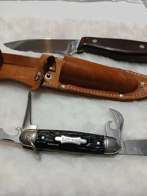 Kamp King Imperial Made In USA Prov. R.I Old  Beautiful Nice Knives - Image 1 of 4