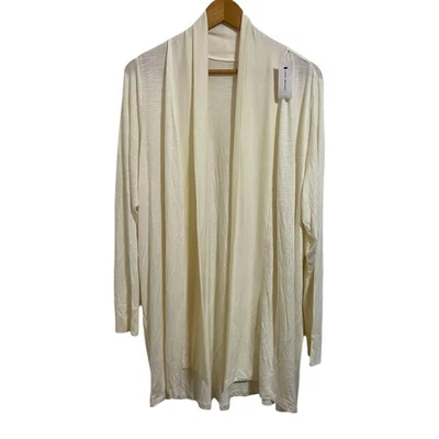 Lane Bryant NWT Cream Cardigan Duster Long Sleeve Open Front Lightweight 14/16 - Image 1 of 4