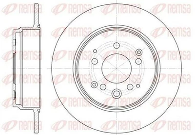 2x REMSA 61157.00 Disque de frein Arrière pour HONDA CR-V II (RD) 282mm - Photo 1/4