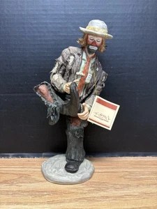 Emmett Kelly Jr. Limited Edition #2 of 10k Flambro Clown Figurine With Tag #5204 - Picture 1 of 12