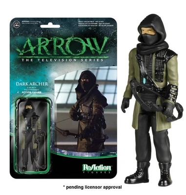 Figura de acción Arrow serie de televisión Funko ReAction 3 3/4" Dark Archer Foto 1 de 2