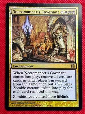 MTG Foil 1X Necromancer's Covenant X1 Alara Reborn Magic - LP - Image 1 of 2