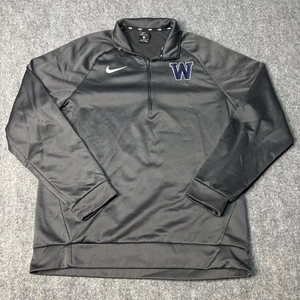Nike University of Washington Huskies Long Sleeve 1/4 Zip Pullover Men’s Large - Picture 1 of 6