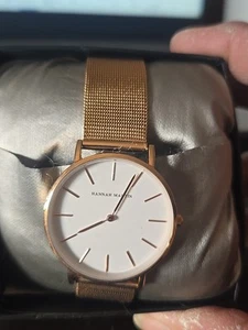 Orologio HANNAH MARTIN oro bianco hm-36 nuovo bello! Con documenti e scatola - Foto 1 di 7