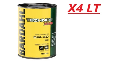 4 LT OLIO MOTORE BARDAHL TECHNOS XVS 5W40 C3 ACEA C3 BMW LL-04 100% SINTETICO - Immagine 1 di 4