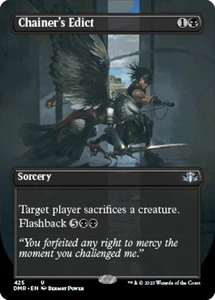 MTG - (Borderless) CHAINER'S EDICT - Dominaria Remastered (U) - Picture 1 of 1