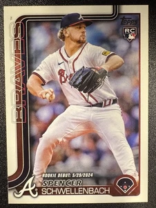Actualización Topps 2025 Spencer Schwelllenbach (RC) debut de novato #US327 Braves - Imagen 1 de 2