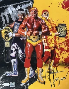 JSA Autographed Hulk Hogan Metallic 11x14 Hand Signed Pro Wrestling - Picture 1 of 1