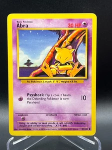 Abra 43/102 Base Set WOTC Pokemon Card LP-EXC BUY 2 CARDS GET 1 FREE!!! - Bild 1 von 1