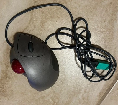 Logitech T-BB18 Trackman Wheel Trackball Mouse USB Wired - Image 1 of 4