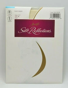 Vintage Hanes Silk Reflections Sedoso Transparente Talla AB Estilo 717 Perla - Imagen 1 de 4