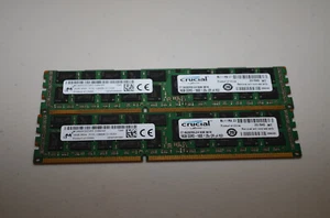 32GB (2x16GB) CT16G3ERSLD4160B Crucial 16GB DDR3L-12800 PC3L-1600 Server Memory - Picture 1 of 1