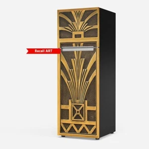 Pegatina puerta refrigerador arte bronce. Peel n Stick. Vinilo brillante - Imagen 1 de 16