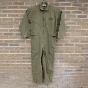 Rothco Coveralls Mens Medium Green Flight Suit Unlined Utility Work Costume - Picture 1 of 18