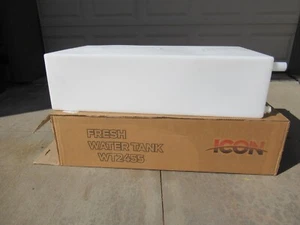 ICON Fresh Water Tank, WT2454, 33x18x9, 20 Gal., w/ 1/2" Fittings - Picture 1 of 4
