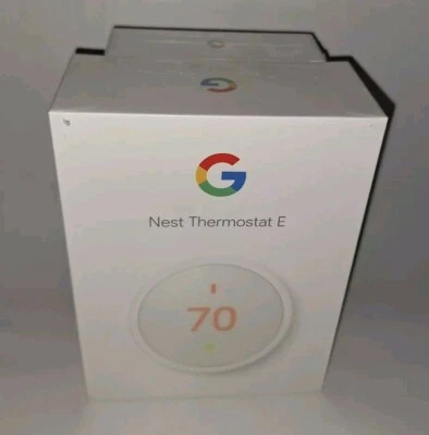 Google Nest Thermostat E White T4000ES Model A0063/Nest Temperature Sensor A0106 - Image 1 of 4
