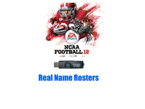 NCAA Football 12 Real Name Roster Save File - PlayStation 3 USB Memory PS3 2012 - Picture 1 of 1