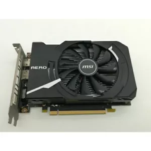 MSI GeForce GTX1650 Ti AERO ITX 8G OC LHR 4GB Memory 1665MHz Video Board Used - Picture 1 of 12