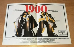 PLAKAT POSTER 1900 BERTOLUCCI DE NIRO DEPARDIEU CANNES 1976 - Bild 1 von 1