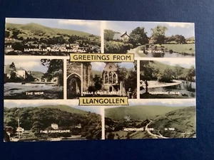 Postcard Greetings from Llangollen Multi view Valentine’s Collo Colour B172 - Picture 1 of 2