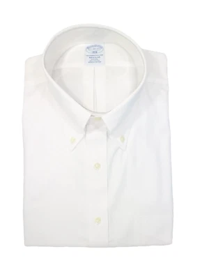 Brooks Brothers Regular Non-Iron All Cotton 17-36/37 Button Down Collar White - Image 1 of 4