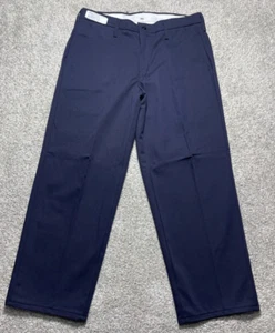 BULWARK PANTS NAVY PLW2NV2 NWOT Durable Pleated Fire Resistant FR Work 34/29 - Picture 1 of 13