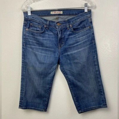 J Brand Denim Blue Bermuda Jean Shorts size 28 Classic Basic denim Vacation - Image 1 of 4