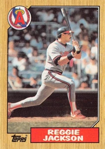1987 Topps Reggie Jackson California Angels #300 - Foto 1 di 2