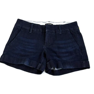 DEAR JOHN Damen 26 Jeansshorts dunkelblau Bündchen Stretch klassisch Freizeit - Bild 1 von 13