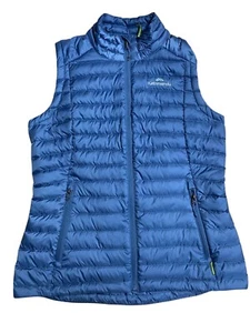 Kathmandu Women's Puffer Vest Size 10 600 Fill Power Blue Full Zip-Up Outerwear - Picture 1 of 8