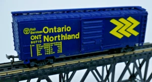Model Power HO Scale Ontario Northland ONT 90710 Box Car No Box - Picture 1 of 3