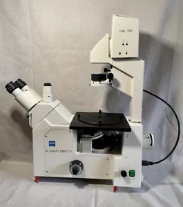 Carl Zeiss Axiovert S100 TV Inverted Phase Contrast Fluorescence Microscope - Picture 1 of 13