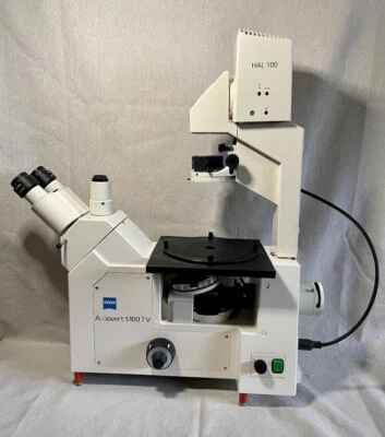 Carl Zeiss Axiovert S100 TV Inverted Phase Contrast Fluorescence Microscope - Image 1 of 4