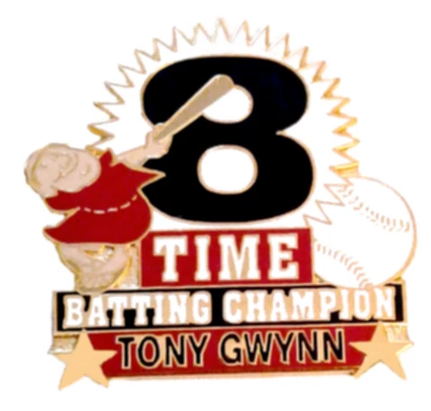 San Diego Padres Pin Rare! Tony Gwynn Pin 8x Batting Champ 1997 Baseball MLB Pin Cover