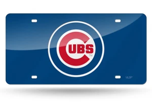 Chicago Cubs MLB Baseball Mirror License Plate Auto Tag Vanity Plate - Picture 1 of 2