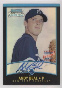 2001 Bowman Chrome Rookie Refractors /500 Andy Beal #344 Rookie Auto RC