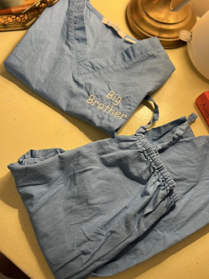 Juego de Exfoliantes Scoots Niños Hospital Gran Hermano Azul Expectante Madre Talla 3T Foto 1 de 4