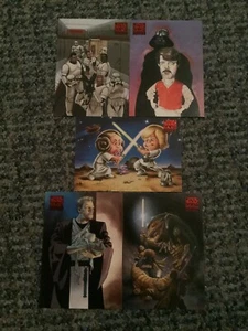 STAR WARS GALAXY SERIES 4 LOST GALAXY CHASE CARD SET 2009 TOPPS #1-5 - Picture 1 of 1