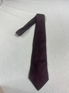 Cravatta Giorgio Armani 100% seta viola fantasia geometrica Made in Italy - Foto 1 di 6