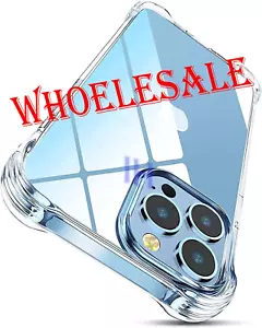 Wholesale Shockproof Clear Case Cover For iPhone 16 Pro Max 15 Plus 14 13 12 11 - Picture 1 of 13