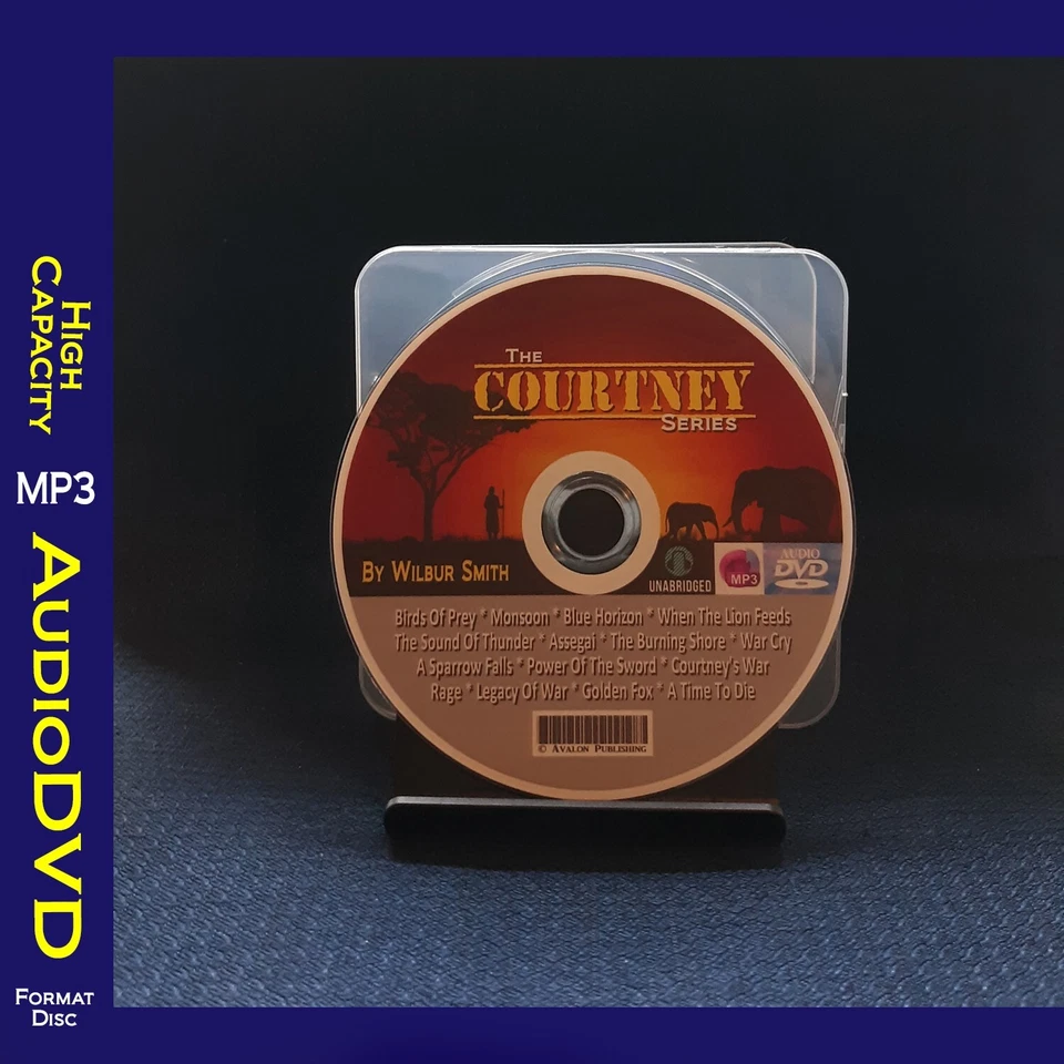 The COURTNEY Series By Wilbur Smith - 15 MP3 Audiobook Collection Foto 1 de 1