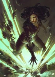 The Witcher Metal Poster Geralt Ciri Yennefer Triss 7x11 12x18 #11 - Picture 1 of 1