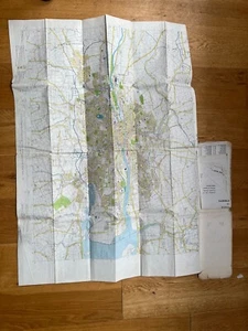 Vintage Karte Cork City Bus Routen 1973 Irland Transport Ordnance Survey 1:15.000 - Bild 1 von 3
