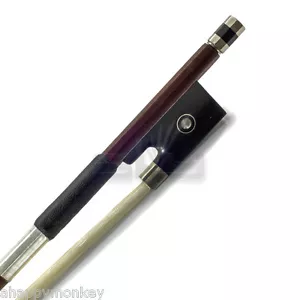 Hochwertige 4/4 Geigenschleife mit Pernambuco Haut Messing Teile mit Doppelauge Neu - Bild 1 von 5