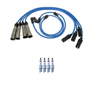 NGK 7mm Wire Set 4 Iridium Spark Plug Kit For Volvo 242 Naturally Aspirated L4 - Picture 1 of 1