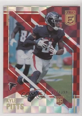 2021 Panini Chronicles Elite Update Red /399 Kyle Pitts #184 Rookie RC - Image 1 of 2