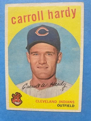 1959 Topps - Carroll Hardy #168 Cleveland Indians Baseball Card No Creases EX - Image 1 of 2