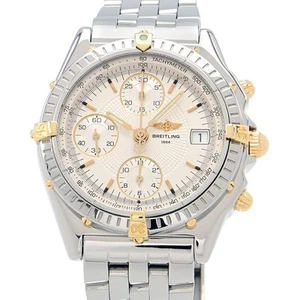 USED BREITLING Chronomat Bikoro B13050.1 Silver Men's Watch #4128 - Picture 1 of 6