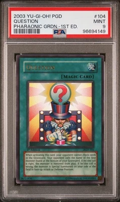 Yu-Gi-Oh! - Pharaonic Guardian Question 2003 PGD-104 1st Edition PSA 9 - Image 1 of 2